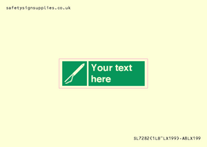 Custom sign safe condition Line throwing appliance